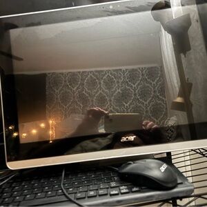 Acer Black and Silver Home Office Monitor with Accessories